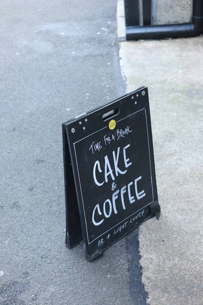 A-frame sidewalk sign