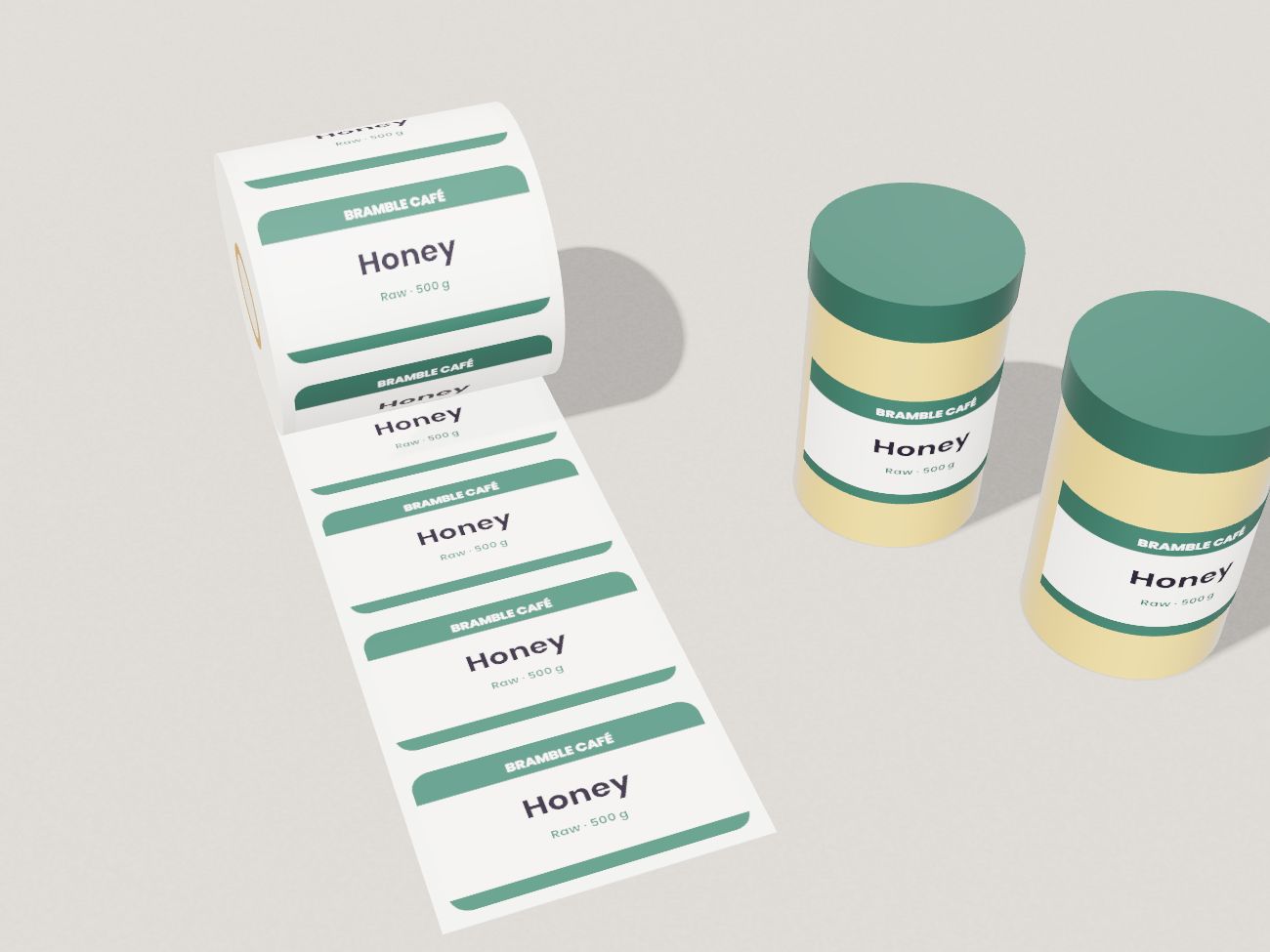 Roll of printed labels